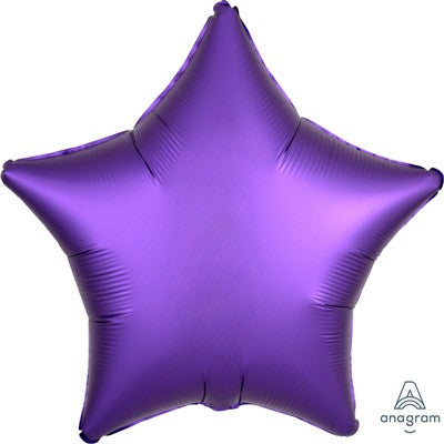 Star Balloon Purple Satin Foil
