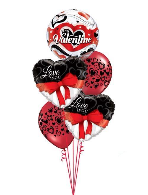 Valentines Day Bouquet - Black & Red