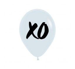 XO Balloons White - Singles or Packs - Helium Filled or Flat